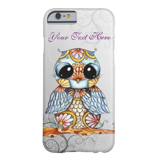 Whimsical Colourful Owl iPhone 6 Case (Back)