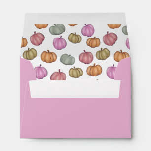 Whimsical Colourful Pumpkin Pattern Envelope