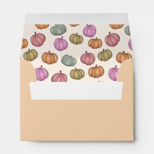 Whimsical Colourful Pumpkin Pattern Envelope