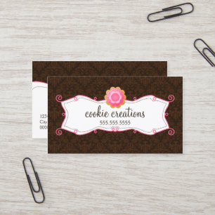 Whimsical Cookie Bakery Business Card