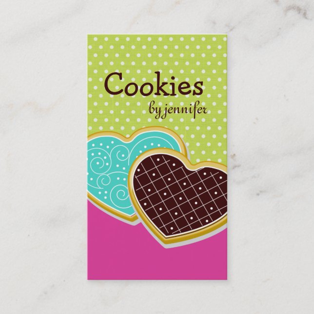 Whimsical Cookies Business Cards (Front)