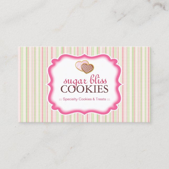 Whimsical Cookies Business Cards (Front)