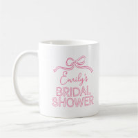 Whimsical coquette bow tying knot bridal shower