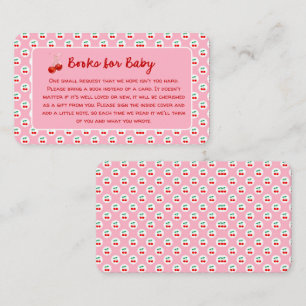 Whimsical Coquette Cherry on Top Baby Shower Enclosure Card