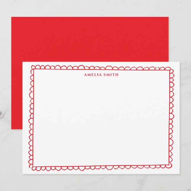 whimsical coquette ribbon frame card (Front/Back)