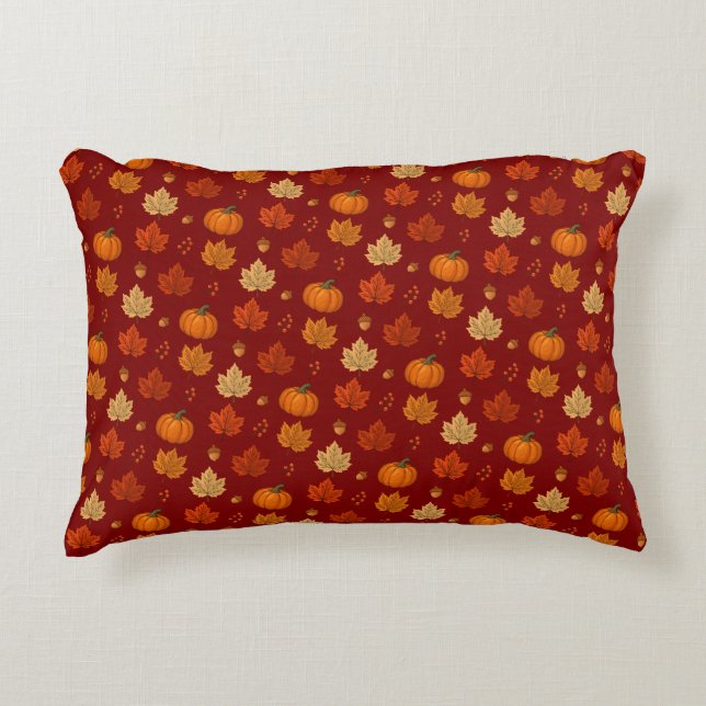 Whimsical cosy Fall  Decorative Cushion (Front)