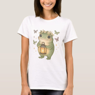 Whimsical Cottagecore Frog T-Shirt