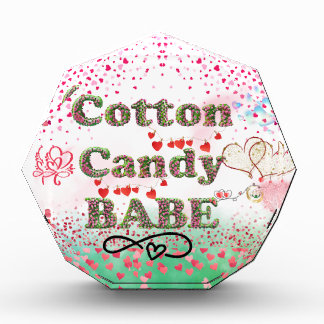 Whimsical Cotton Candy Babe Photo & Art Block