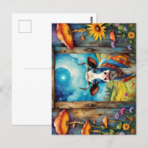 Whimsical Cow Dreamscape Postcard