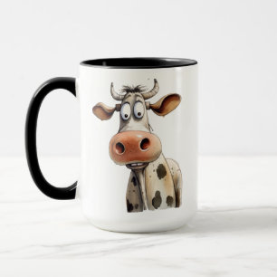 Whimsical Cow Mug