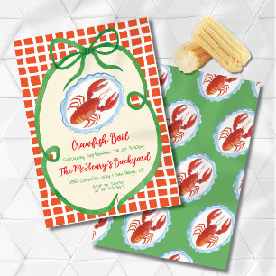 Whimsical Crawfish Boil Party Invitation