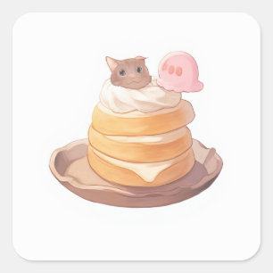 Whimsical Creative Art Square Sticker