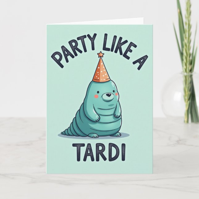 Whimsical Creature Birthday Card (Front)