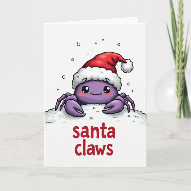 Whimsical Creature Christmas Card (Front)