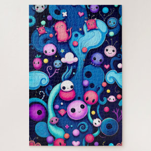 Whimsical Creatures- Colourful Fantasy World Jigsaw Puzzle