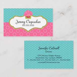 Whimsical Cupcake Bakery Business Card
