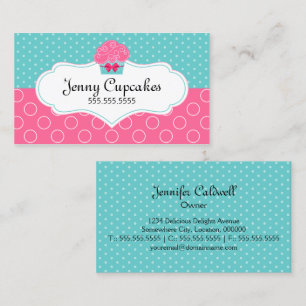 Whimsical Cupcake Bakery Business Card