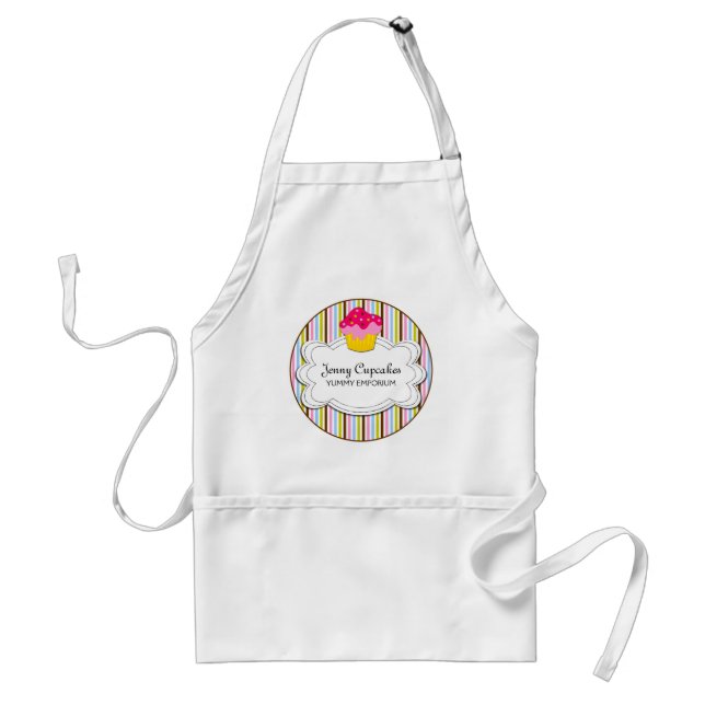 Whimsical Cupcake Bakery Personalised Standard Apron (Front)