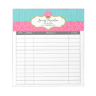 Whimsical Cupcake Bakery Receipts