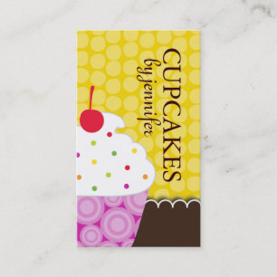 Whimsical Cupcake Business Cards