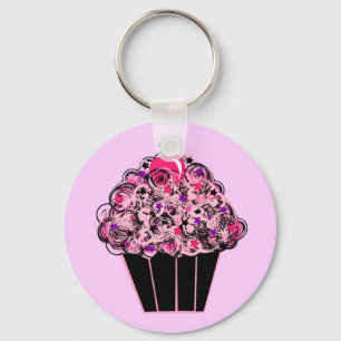 Whimsical Cupcake Key Ring