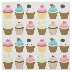 Whimsical Cupcakes Pattern Fabric