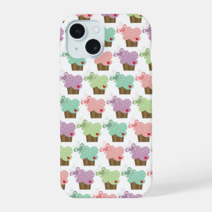 Whimsical Cupcakes Tree Butterflies Sweet Birthday iPhone 15 Case