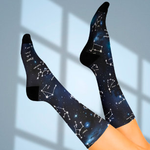 Whimsical Custom Astrology Stars Sock