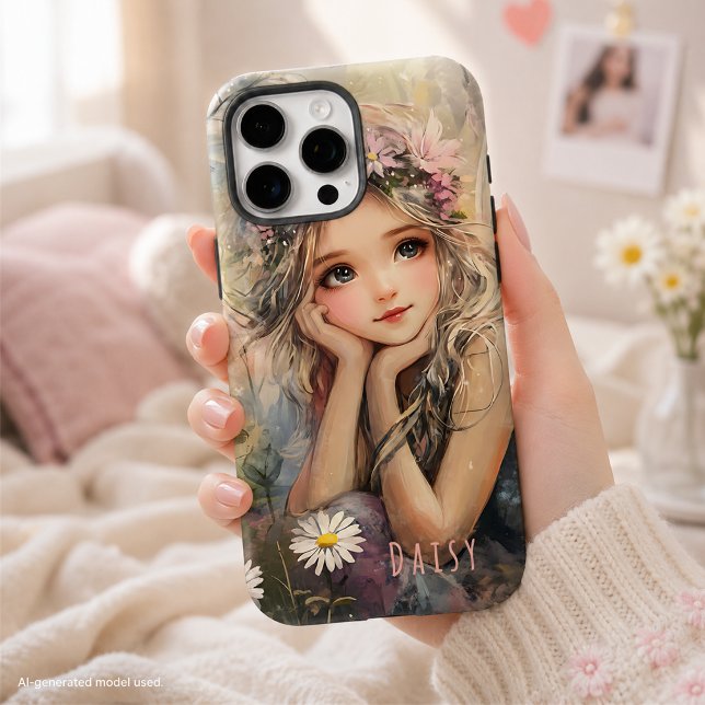 Whimsical Custom Daisy Fairy Case-Mate iPhone Case (Creator Uploaded)