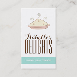 Whimsical Customisable Pie Business Card
