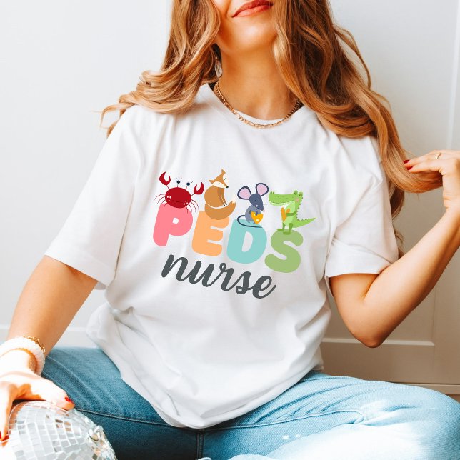 Whimsical Cute animals design for Paediatrics nurs T-Shirt (Creator Uploaded)