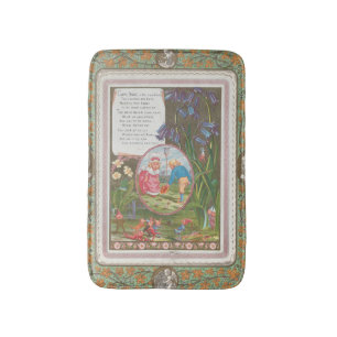 Whimsical Cute Antique Valentine, Kate Greenway Bath Mat