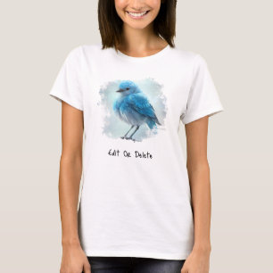 *~* Whimsical Cute Detailed Blue Bird AP54  Art T-Shirt