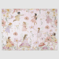 Whimsical Cute Fairies Wildflower Garden Meadow