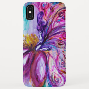WHIMSICAL CUTE FLOWER FAIRY IN PINK,GOLD SPARKLES iPhone XS MAX CASE