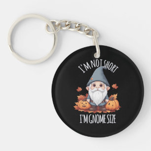 Whimsical Cute Gnome in Autumn Key Ring