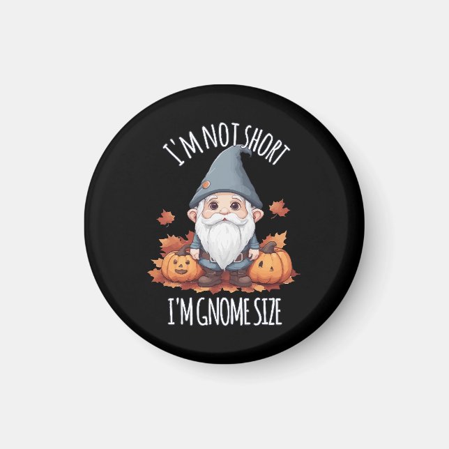 Whimsical Cute Gnome in Autumn Magnet (Front)