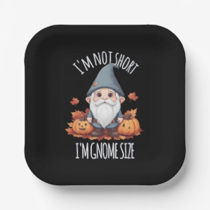 Whimsical Cute Gnome in Autumn Paper Plate