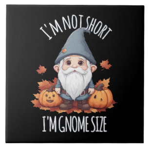 Whimsical Cute Gnome in Autumn Tile