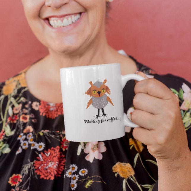Whimsical cute owl character coffee mug (Creator Uploaded)