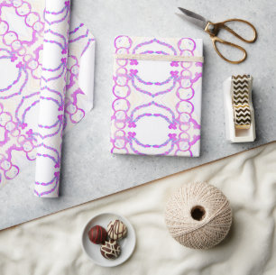 Whimsical cute snowman wrapping paper