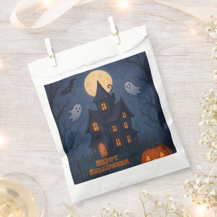 Whimsical Cute Spooky Haunted House Halloween - Favour Bags