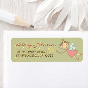 Whimsical Cute Sweet Fairy Stars Address Labels