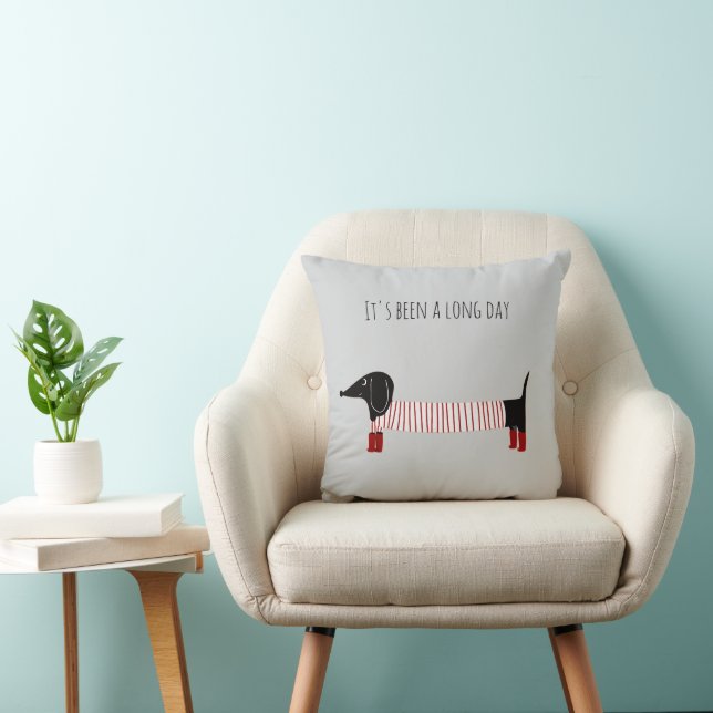 Whimsical Dachshund  Cushion (Chair)