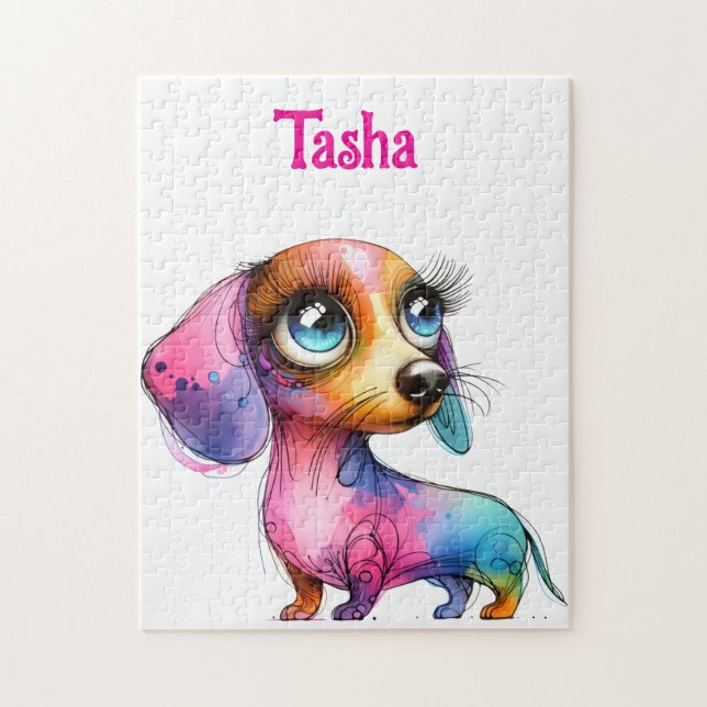 Whimsical Dachshund Jigsaw Puzzle (Vertical)