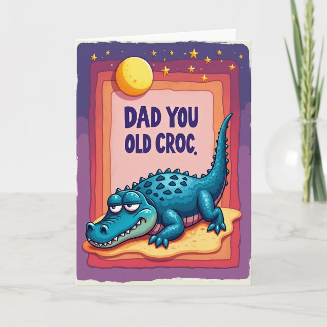 Whimsical Dad Dragon Day Card (Front)