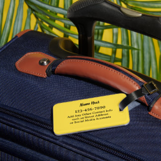 Whimsical Daisy Custom Text and can edit colour Lu Luggage Tag