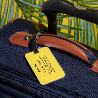 Whimsical Daisy Custom Text and can edit colour Lu Luggage Tag