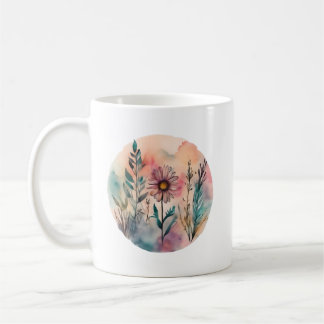 Whimsical Daisy Garden Coffee Mug
