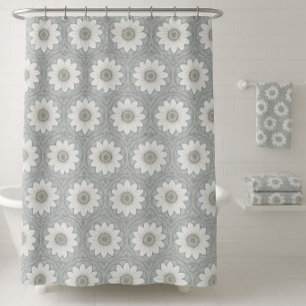 Whimsical Daisy   Shower Curtain